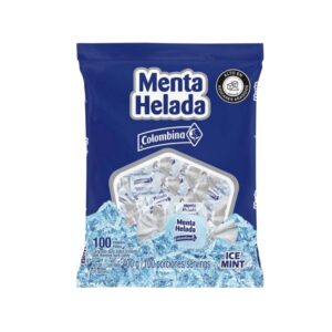 Menta Helada Colombina en bolsa de 100 unidades