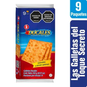 Galletas Ducales paquete que contiene 9 paquetes individuales
