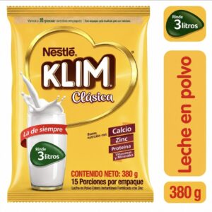 Leche KLIM en polvo clásica bolsa (380 gr)